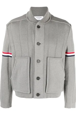Thom Browne Giacca-camicia monopetto con bottoni