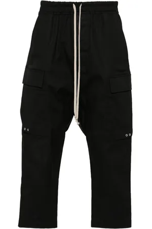 Rick Owens Pantaloni crop con cavallo basso