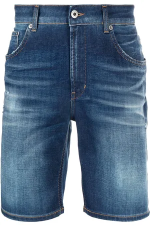 Dondup Bermuda denim con effetto schiarito