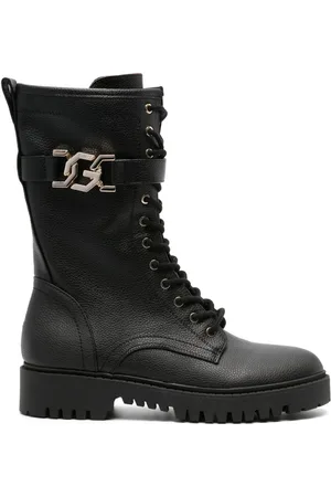 Guess Oriss logo-plaque boots