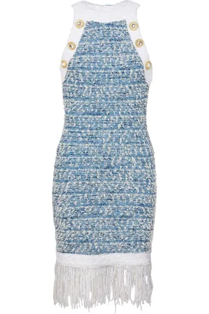 Balmain Abito corto smanicato in tweed
