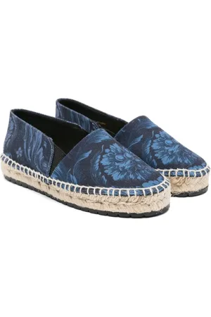 VERSACE Espadrillas Barocco denim