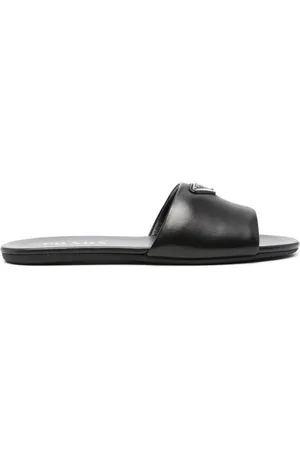 Prada Slippers con logo a triangolo