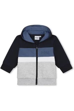 HUGO BOSS Cardigan a righe con zip