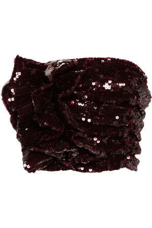 ROTATE Top crop con paillettes