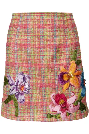Carolina Herrera Minigonna con ricamo a fiori
