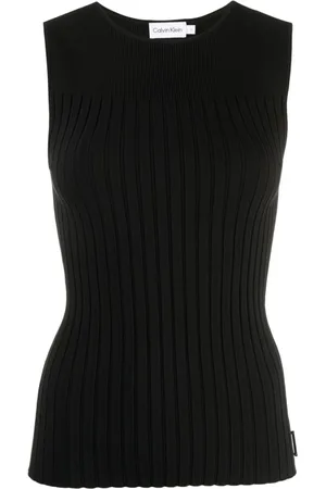 Calvin Klein Top smanicato a coste