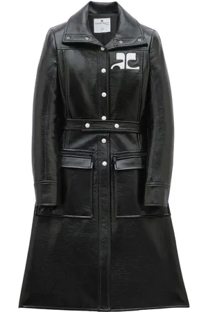 Courrèges Trench con logo