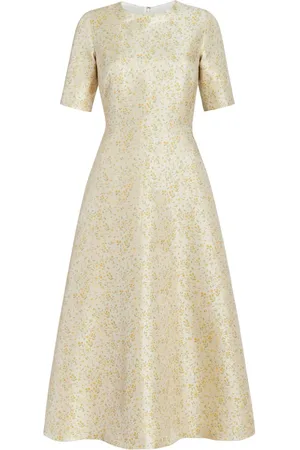 Markarian Abito Mae midi in broccato a fiori