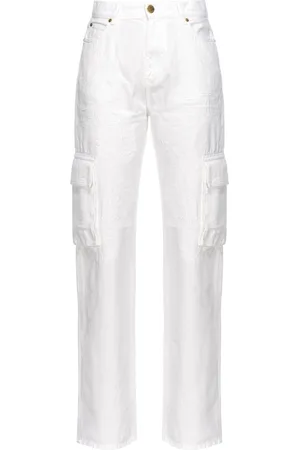 Pinko Jeans cargo dritti a vita alta