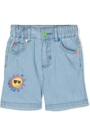 Stella McCartney Shorts Sunshine Face con stampa