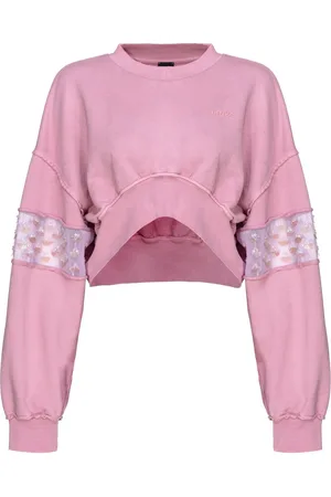 Pinko Felpa crop con paillettes