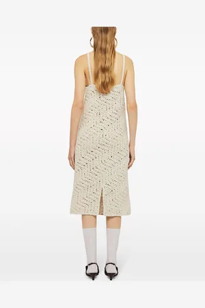 Jil Sander Abito midi con ricamo