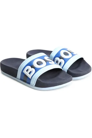 HUGO BOSS Sandali slides con logo goffrato
