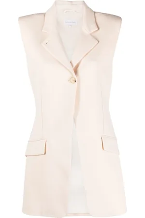 Patrizia Pepe Gilet monopetto con spalline imbottite