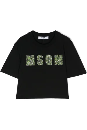 Msgm T-shirt con applicazione logo