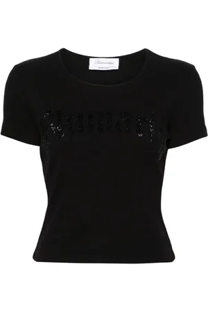 BLUMARINE T-shirt con strass