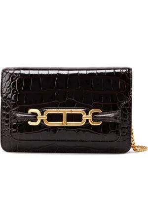 Tom Ford Borsa a spalla Whitney con effetto coccodrillo