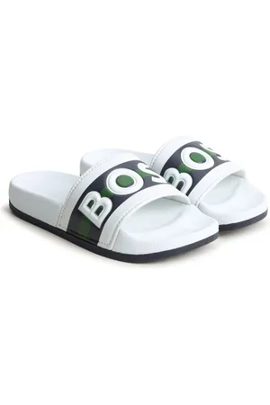 HUGO BOSS Sandali slides con logo goffrato