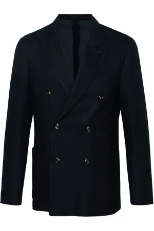 LARDINI Blazer doppiopetto con spilla
