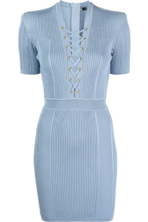 Balmain Abito corto con scollo a V