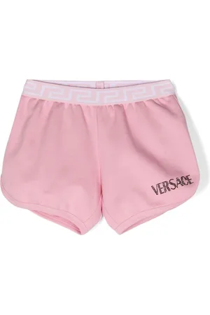 VERSACE Shorts con strass