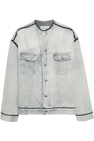 Maison Margiela Giacca denim con logo