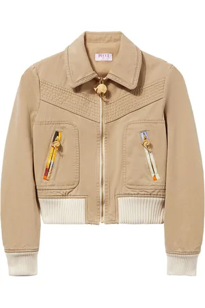 Puccini Bomber con bordo a fantasia
