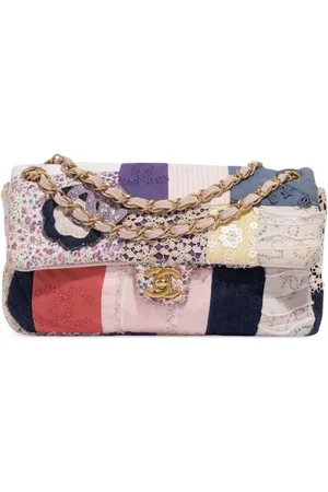 CHANEL Borsa a spalla Classic Flap con design patchwork Pre-owned 2006