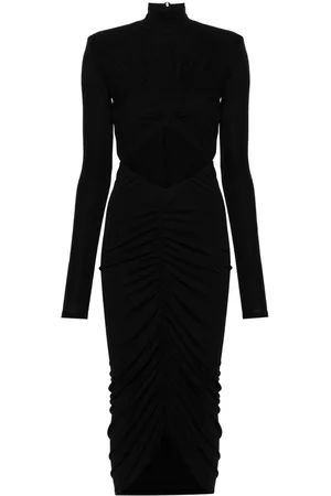 The Andamane Abito Kim midi con ruches