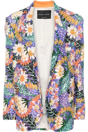HEBE STUDIO Blazer monopetto con ricamo