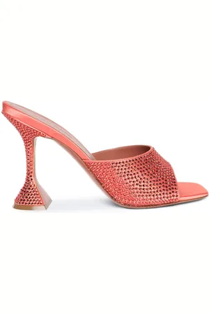 Amina Muaddi Mules Lupita Crystal Slipper 95mm
