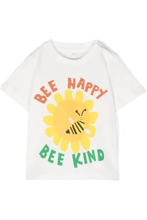 Stella McCartney T-shirt con stampa Bee Happy