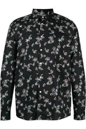 Paul Smith Camicia con stampa paisley in cotone biologico