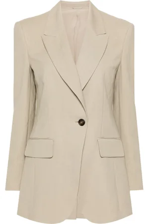 Brunello Cucinelli Blazer con revers a lancia