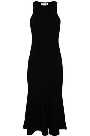 Victoria Beckham Abito midi con orlo svasato
