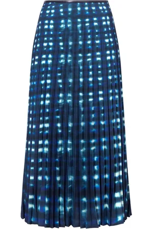 Proenza Schouler Gonna midi Piper con fantasia tie dye