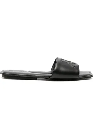 Courrèges Sandali slides con applicazione