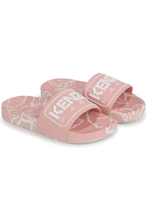 Kenzo Logo-embossed graphic-print slides