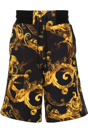VERSACE Shorts sportivi con stampa Barocco