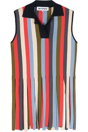 SUNNEI Camicia a righe con frange