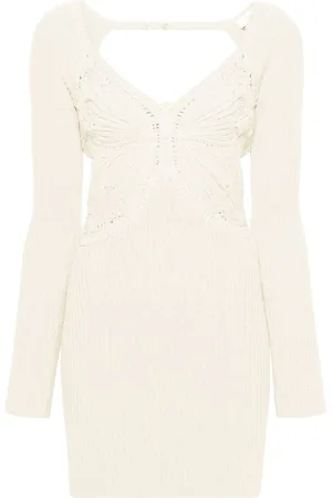 BLUMARINE Abito midi con ricamo