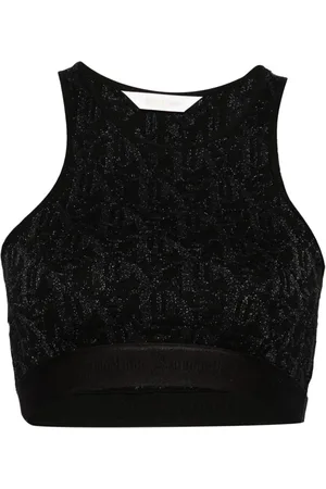 Palm Angels Top con monogramma jacquard