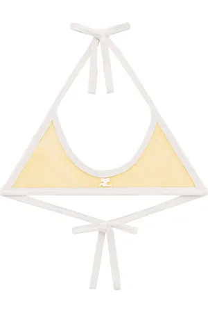 Courrèges Bralette con bordo a contrasto