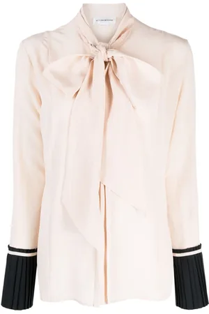 Victoria Beckham Blusa in seta con pieghe