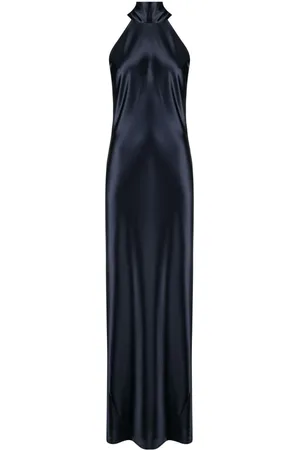 GALVAN Abito midi Sienna con scollo all