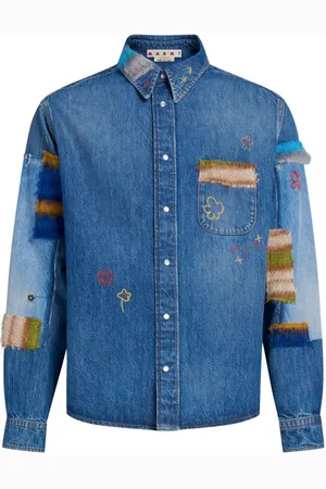 Marni Camicia denim con ricamo