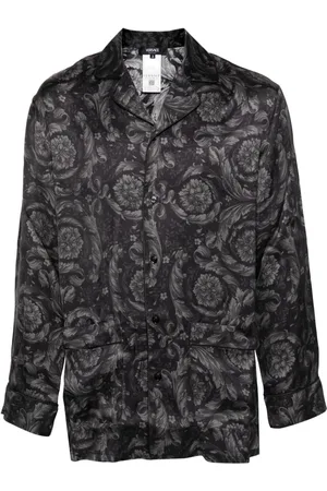 VERSACE Camicia con stampa barocca