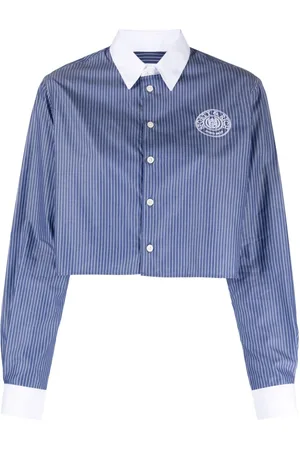 Sporty & Rich Camicia Conneticut a righe con stampa