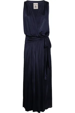 SEMICOUTURE Abito lungo con scollo a V